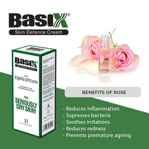 Benefits of Rose Oil in Basix Skin Defence Cream