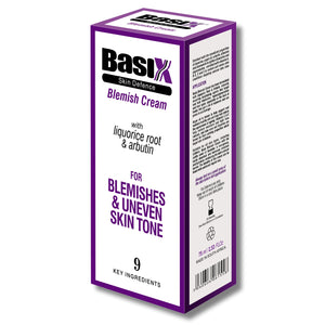 Basix Blemish Cream with Liquorice and Arbutin helps fade blemishes