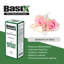 Load image into Gallery viewer, Benefits of Rose Oil in Basix Skin Defence Cream