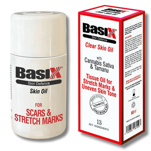 Basix Skin Oil Box and bottle